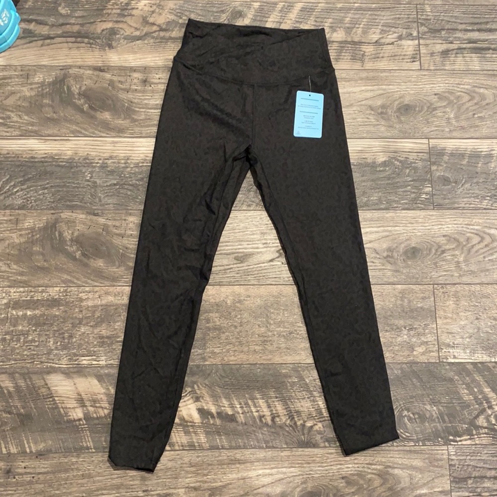 Cross Waist Leopard Leggings